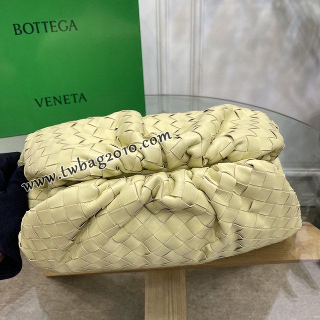 Bottega veneta高端女包 98062寬編織 寶緹嘉純手工編織羔羊皮女包 BV經典款大號編織雲朵包  gxz1404